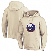 New York Islanders Cream All Stitched Pullover Hoodie,baseball caps,new era cap wholesale,wholesale hats
